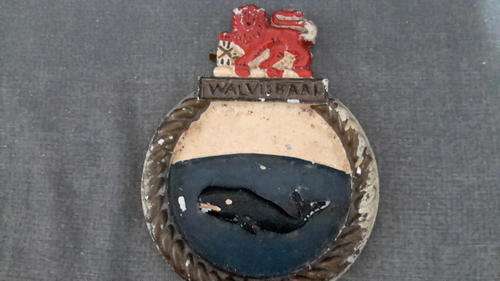 Obsolete  SAS Walvisbaai  metal plaque