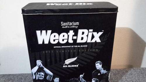 All blacks Rugby weet - Bix tin