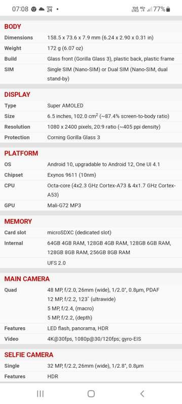 SAMSUNG A51