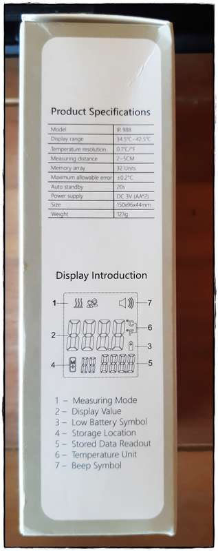 IR988 INFRARED THERMOMETER