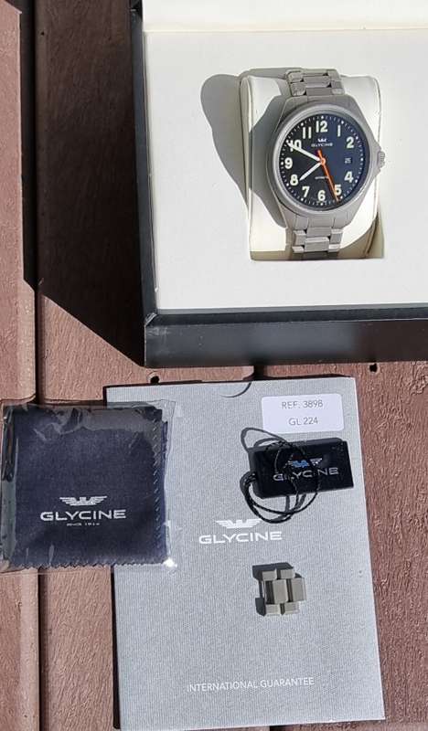 Glycine Combat 7 Automatic Black Dial Men`s Watch 3898.19AT6.SB.MB.