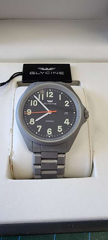 Glycine Combat 7 Automatic Black Dial Men`s Watch 3898.19AT6.SB.MB.