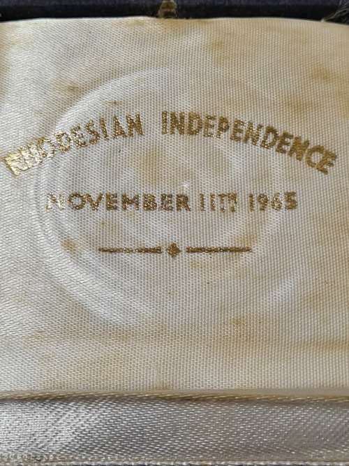 Rhodesian Independence Medal 11 November 1965 (in box)
