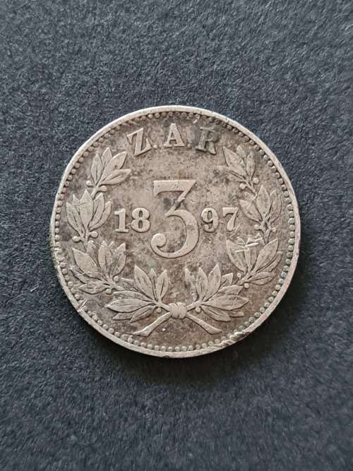 ZAR Threepence 1897