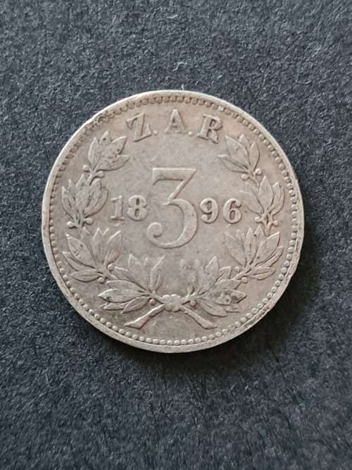 ZAR Threepence 1896