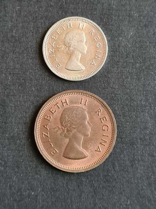 Union Tickey 1955 and Farthing 1955