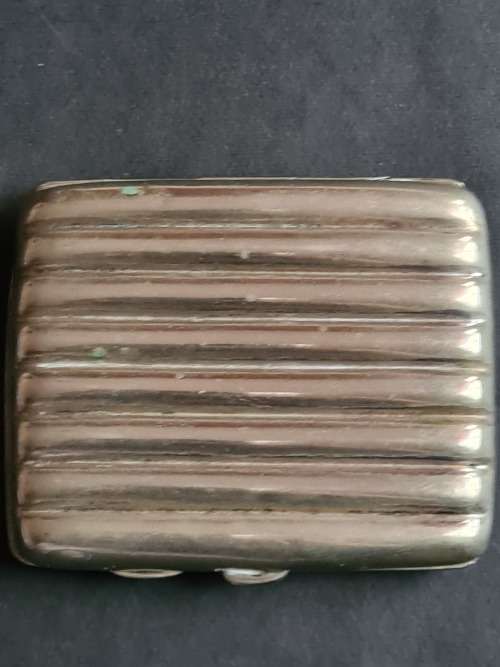 Silver plated Mini Cigar/Cigarette Case 8cm by 7cm