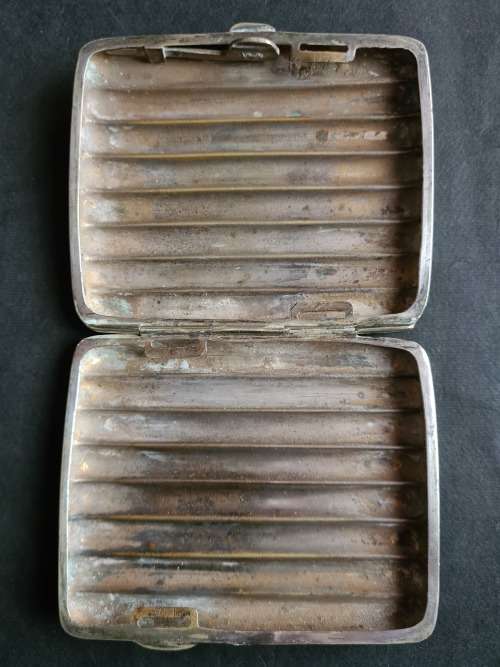 Silver plated Mini Cigar/Cigarette Case 8cm by 7cm