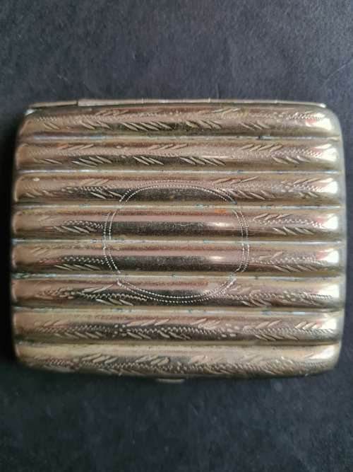 Silver plated Mini Cigar/Cigarette Case 8cm by 7cm