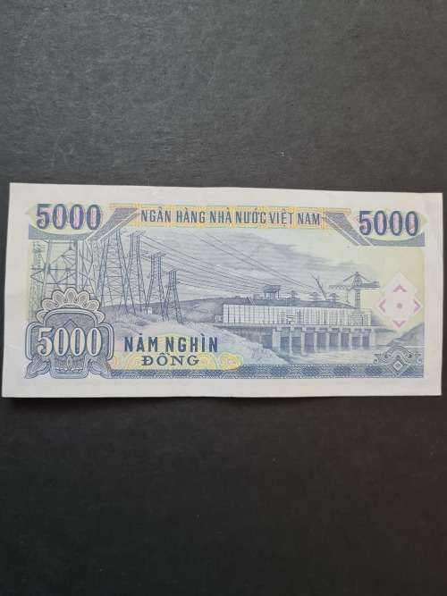 Vietnam 5000 Dong VF+ - as per photograph