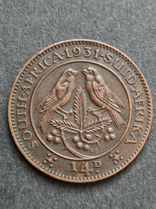 Union Farthing 1931S - as per photograph