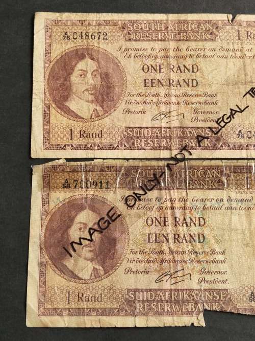 2 x G Rissik R1 1962 Filler notes - (tears/folds) - as per photograph