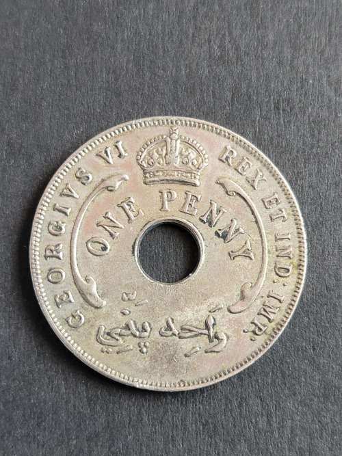 British West Africa 1 Penny 1937H - as per photograph