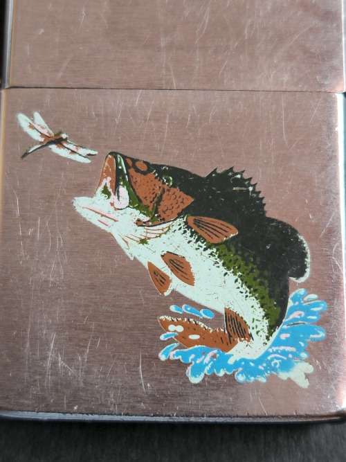 Zippo Lighter Fish Bradford PA made in USA (needs gas) - as per photograph