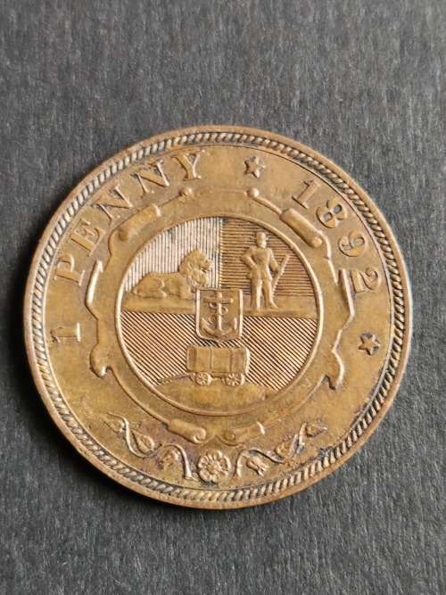 ZAR Penny 1892 - as per photograph