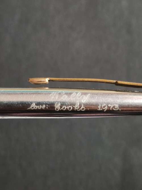 Vintage Parker Jotter Ballpoint Pen made in England  (engraving on cap) - as per photograph
