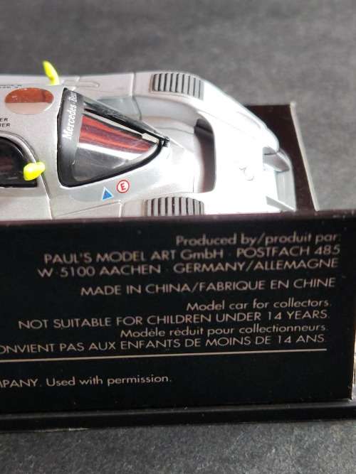 Michael Schumacher Collection Mini Champs 1:43 Mercedes Benz C291 - as per photograph