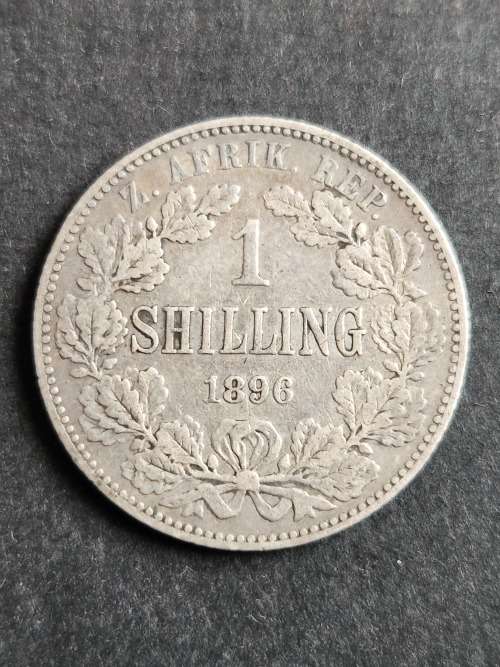 ZAR 1 Shilling 1896 Filler Coin (scratched) - as per photograph