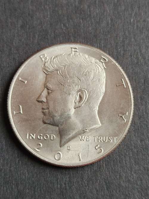 Kennedy 1/2 Dollar 2015D (nice condition) - as per photograph