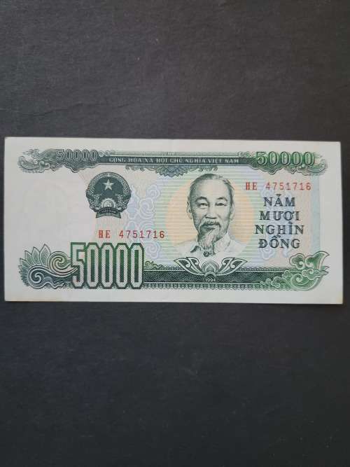 Vietnam 50 000 Dong Note (nice condition) - as per photograph