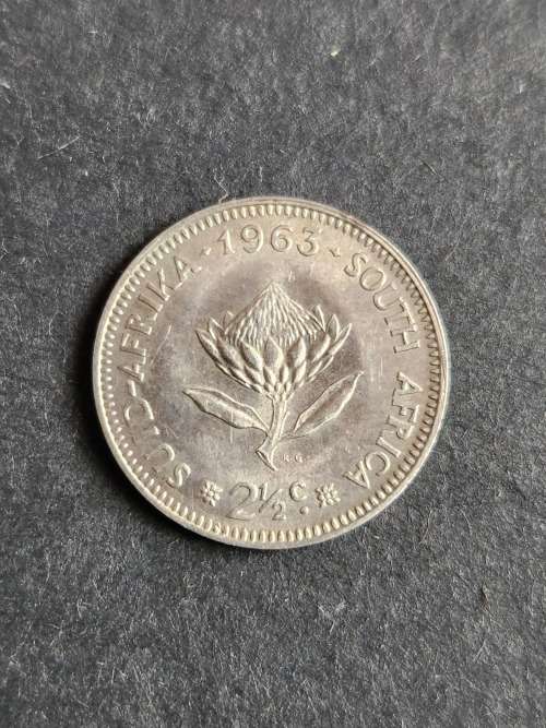 Republic 2 1/2 Cents 1963 - as per photograph