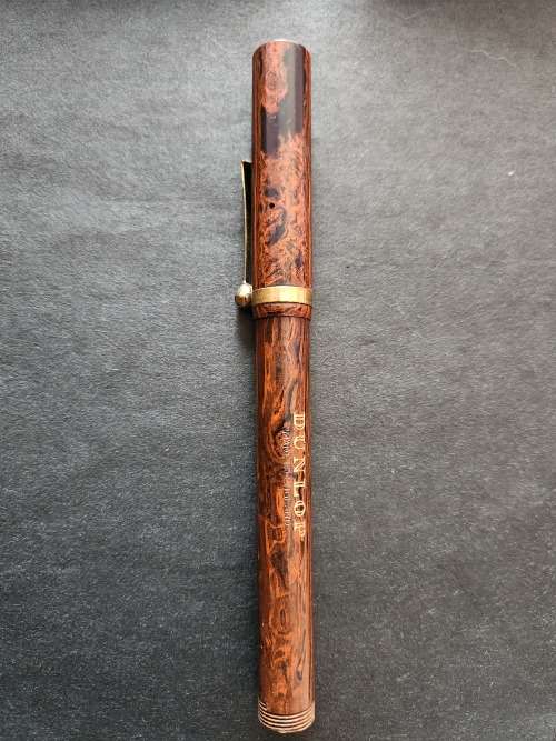 Vintage Dunlop Fountain Pen with Rolled Gold Clip (not used) - as per photograph