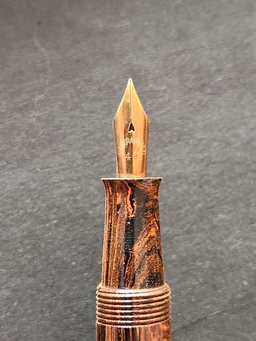 Vintage Dunlop Fountain Pen with Rolled Gold Clip (not used) - as per photograph
