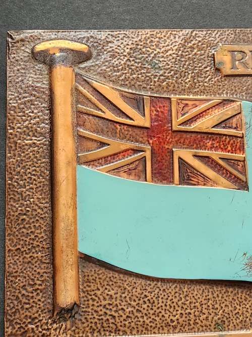 Rhodesia Independence Plaque 10 November 1965 Copper 202 mm x 178 mm - as per photograph