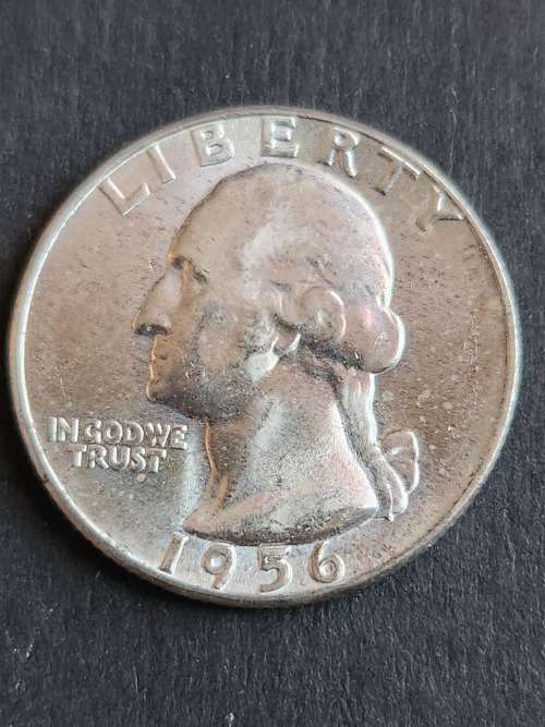 USA 1/4 Dollar 1956 UNC - as per photograph