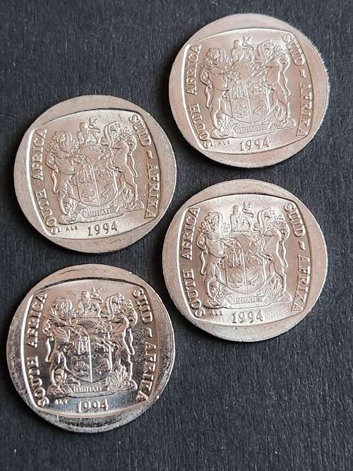 4 x Inauguration Five Rand 1994 - as per photograph