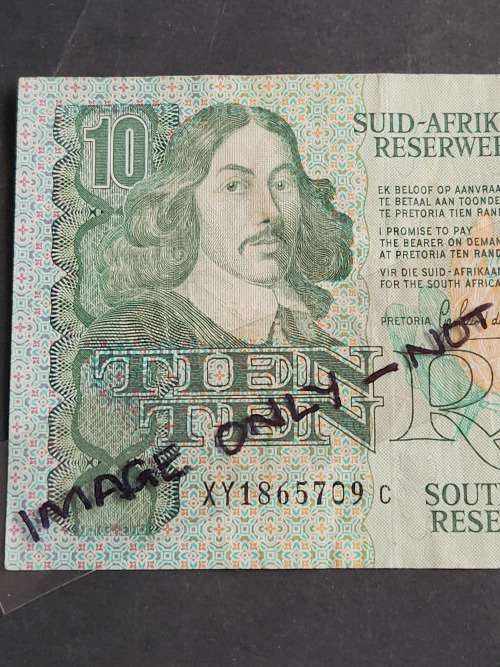 GPC de Kock Ten Rand Replacement Note 1990 XY - as per photograph