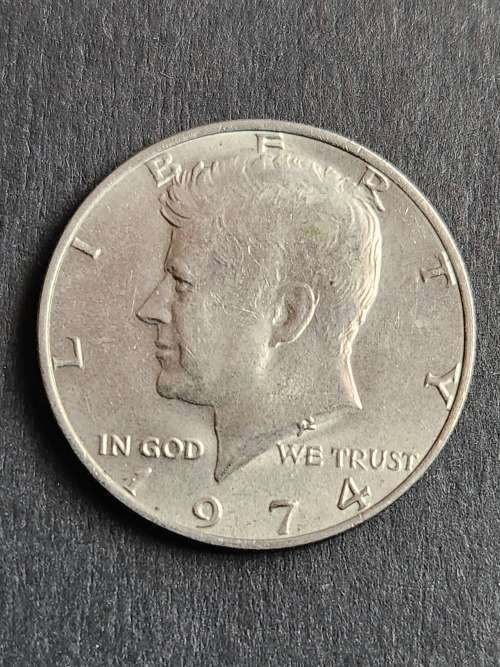 Kennedy Half Dollar 1974 - as per photograph