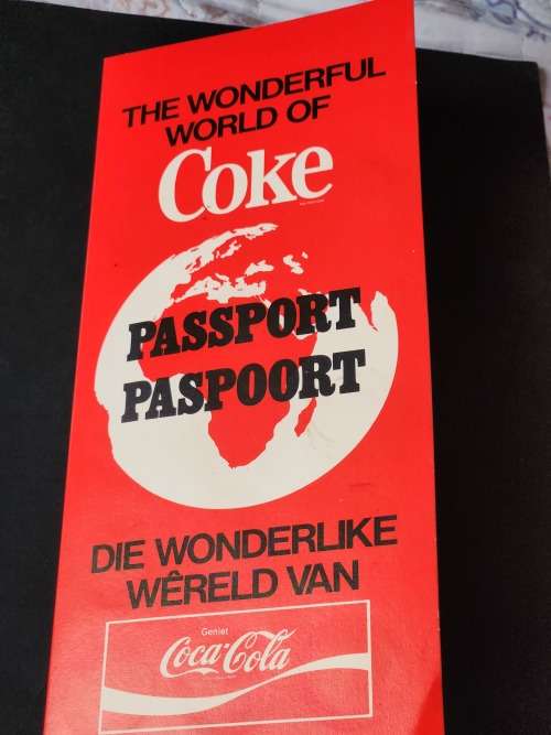Vintage Coca Cola (the Wonderful World of Coke) Passport complete set - as per photograph