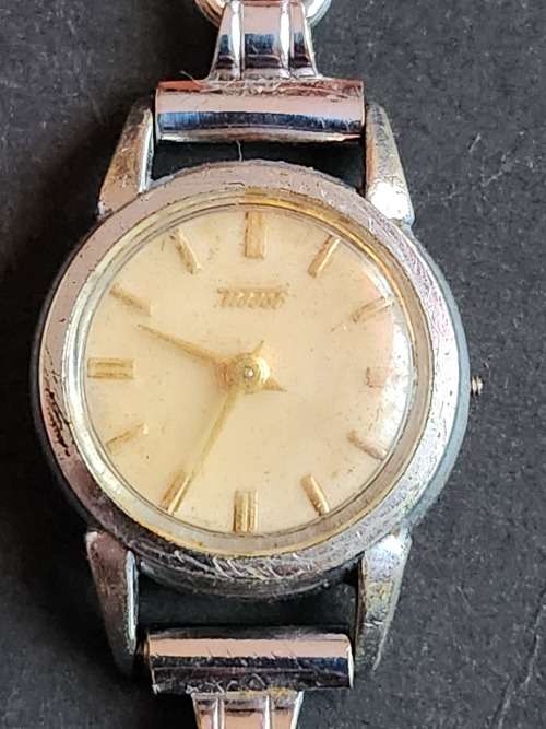 Vintage Ladies Tissot Watch (not working- missing winder) - as per photograph