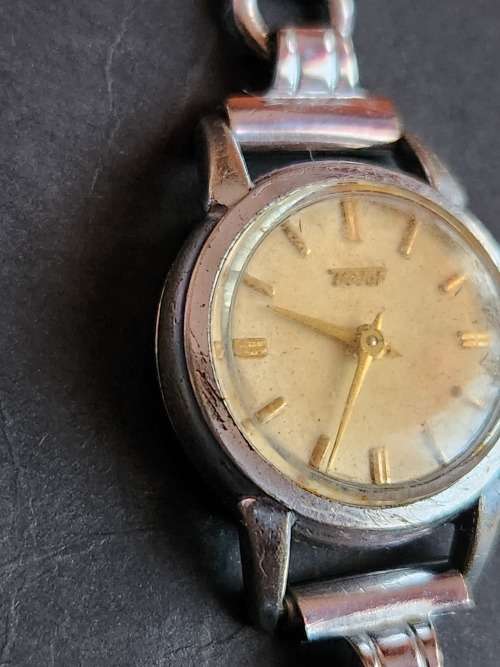 Vintage Ladies Tissot Watch (not working- missing winder) - as per photograph