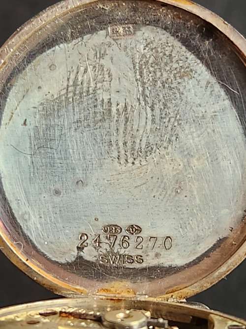Vintage Swiss made Silver Men`s Wrist Watch 15 Jewels stamp .925 (working) - as per photograph