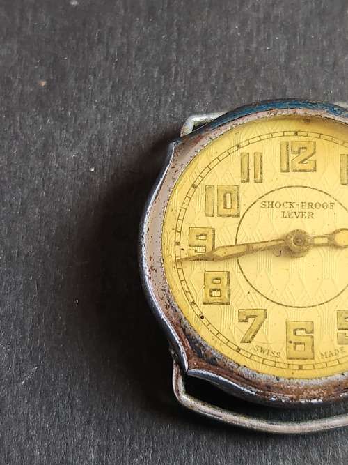 Vintage Shock Proof Lever Swiss made Wrist Watch- as per photograph