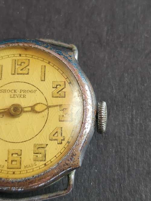 Vintage Shock Proof Lever Swiss made Wrist Watch- as per photograph