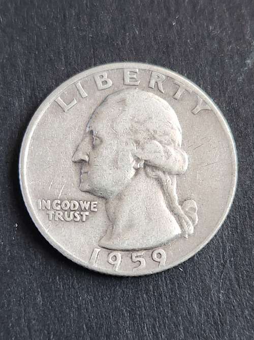 USA 1/4 Dollar 1959 Silver- as per photograph