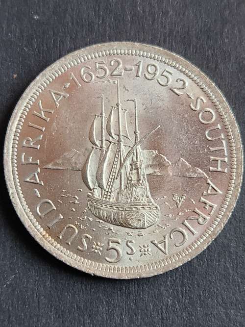 Union 5 Shillings 1952 EF+/UNC - as per photograph  per photograph