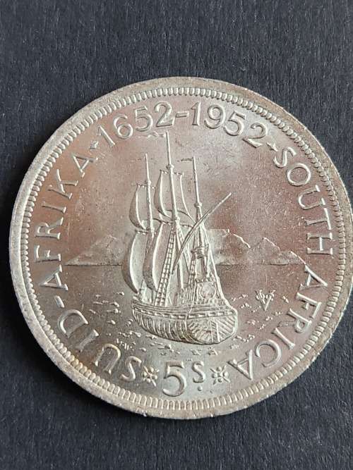 Union 5 Shillings 1952 EF+/UNC - as per photograph  per photograph
