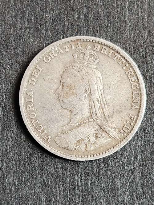 UK Threepence 1889 - as per photograph