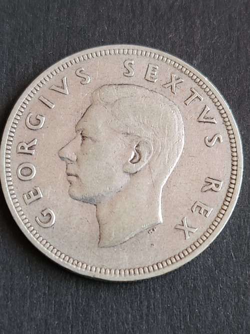 Union 1/2 Crown 1950 Silver (rare date) - as per photograph
