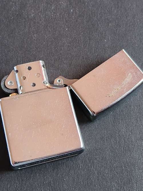 Zippo Stainless Steel engraved GGSA Callipygian Lighter (mint condition) - as per photograph