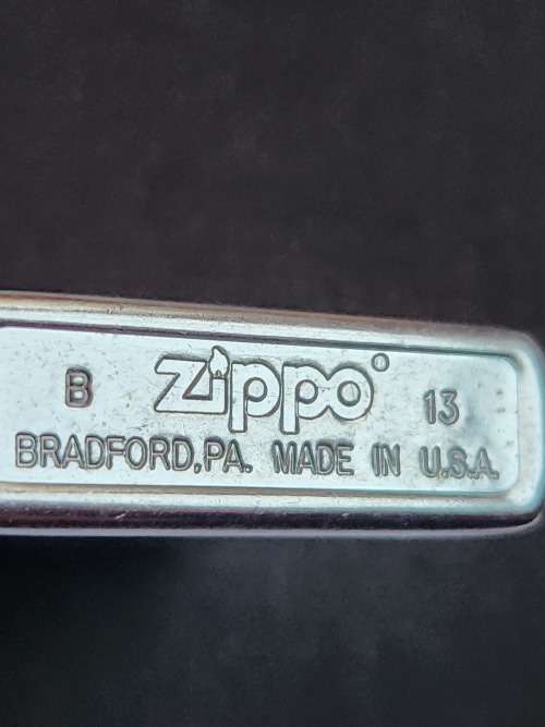 Zippo Stainless Steel engraved GGSA Callipygian Lighter (mint condition) - as per photograph