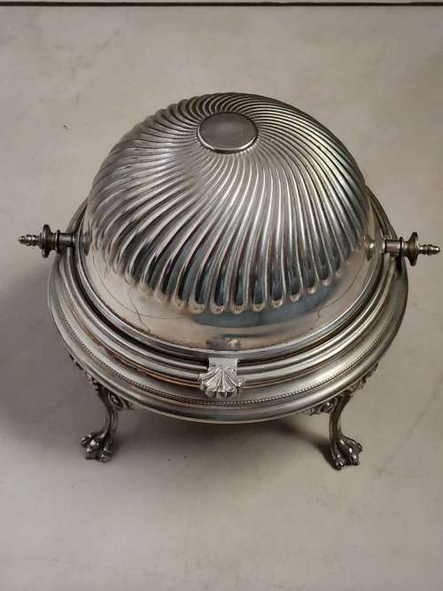Vintage Silver Plated Roller Top Butter/Cavier Dish maker JBC & S Ltd - as per photograph