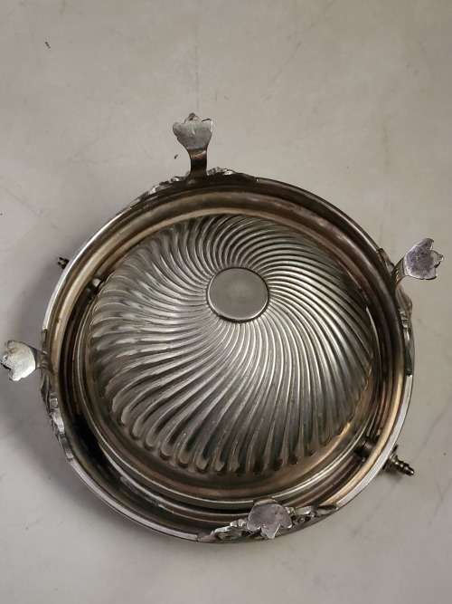 Vintage Silver Plated Roller Top Butter/Cavier Dish maker JBC & S Ltd - as per photograph