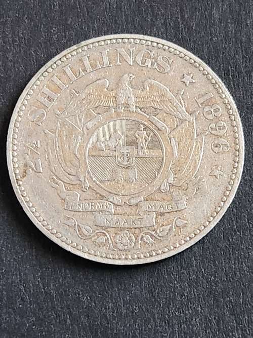 ZAR 2 1/2 Shillings 1896 - as per photograph
