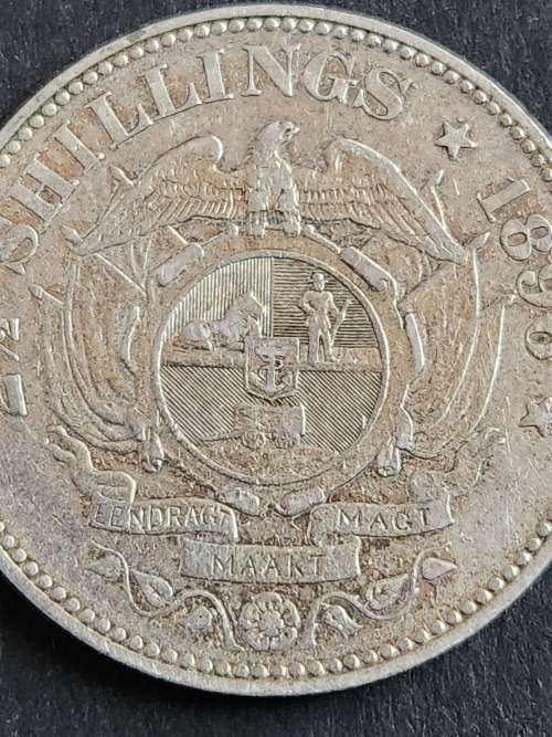 ZAR 2 1/2 Shillings 1896 - as per photograph