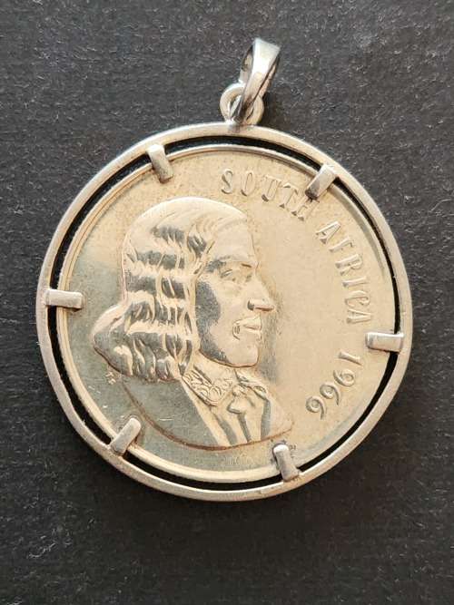 SA Silver R1 Pendant 1966 (in Silver Mount) total weight 19g - as per photograph